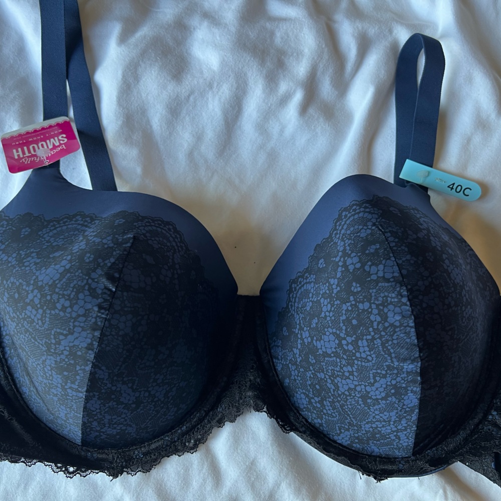 Maidenform 40C 40 C NWT Navy Black Adjustable Smoothing